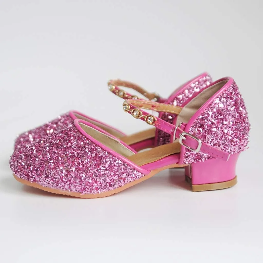 CsgrFagr Women's Prom Ballroom Latin Dance Shoes Square Dance Shoes Sandals Dressy Comfortable Wedges Women (Hot Pink, 7.5)