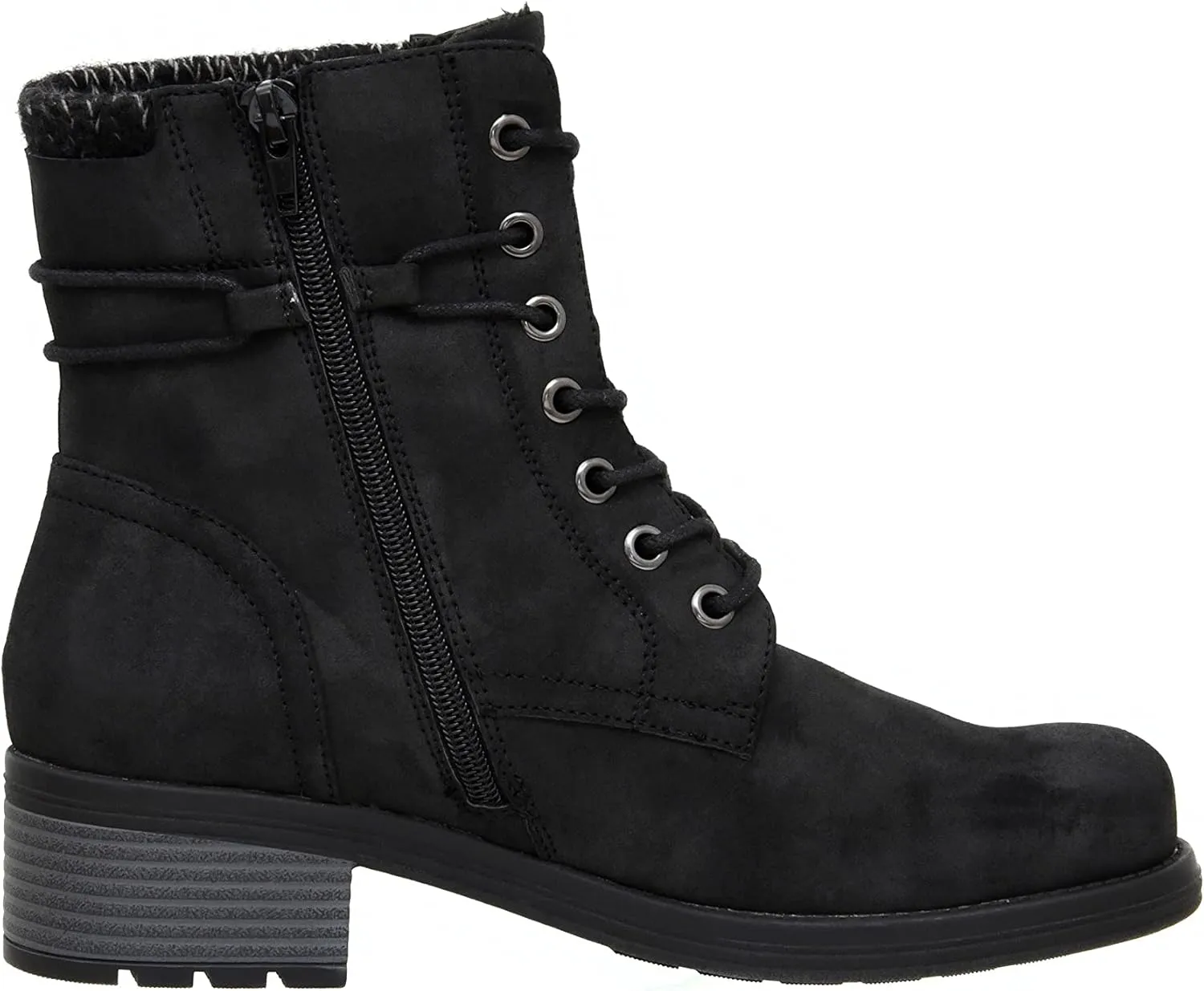 CUSHIONAIRE Women's Rena Lace up boot  Memory Foam