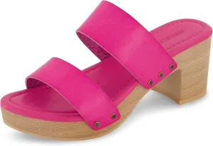 CUSHIONAIRE Women's Sky Faux Wood Sandal  Comfort Foam & LiteSole Technology