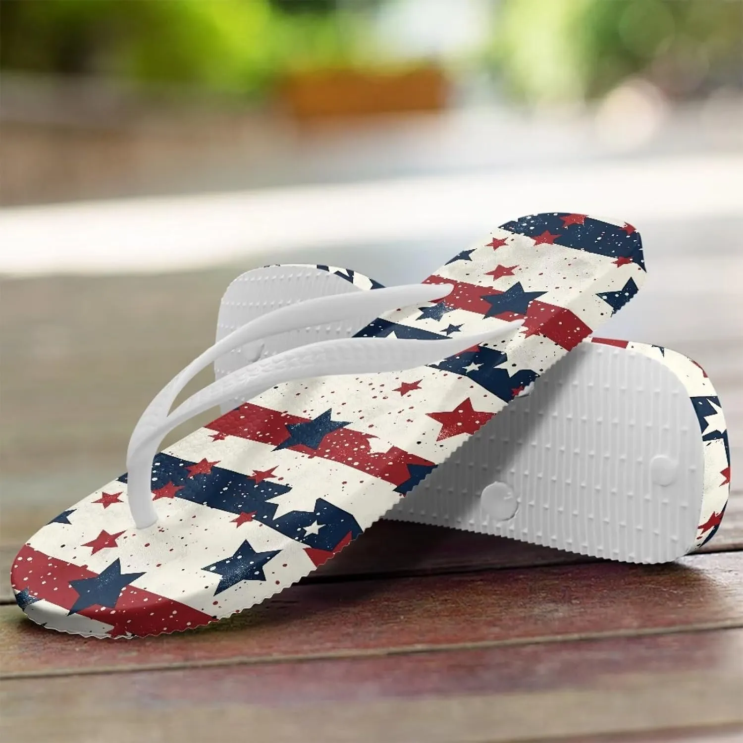 Customized Flip Flops for Women Comfortable Sandals Shower & Walking White Thong Sandals Size 35-40