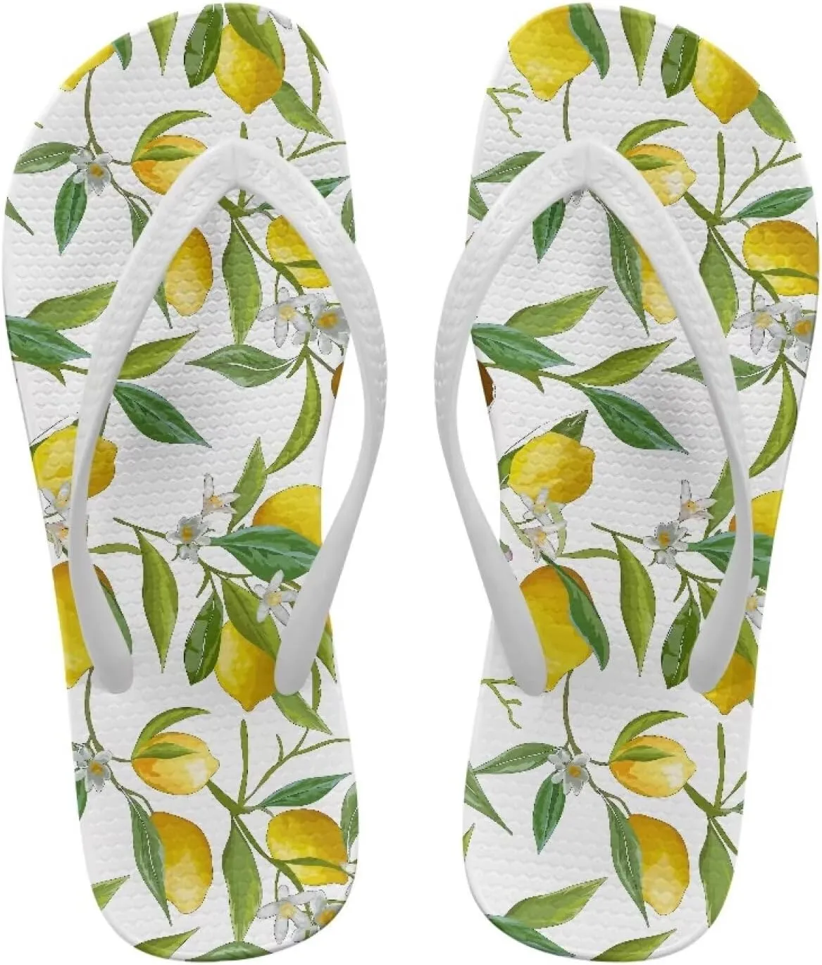 Customized Flip Flops for Women Comfortable Sandals Shower & Walking White Thong Sandals Size 35-40