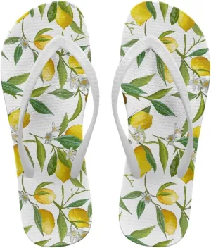 Customized Flip Flops for Women Comfortable Sandals Shower & Walking White Thong Sandals Size 35-40