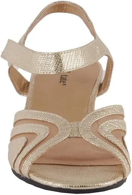 David Tate Womens Admire Peep Toe Dressy Wedge Sandals