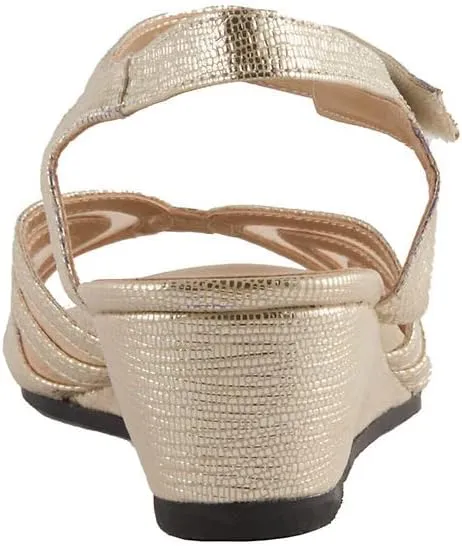 David Tate Womens Admire Peep Toe Dressy Wedge Sandals