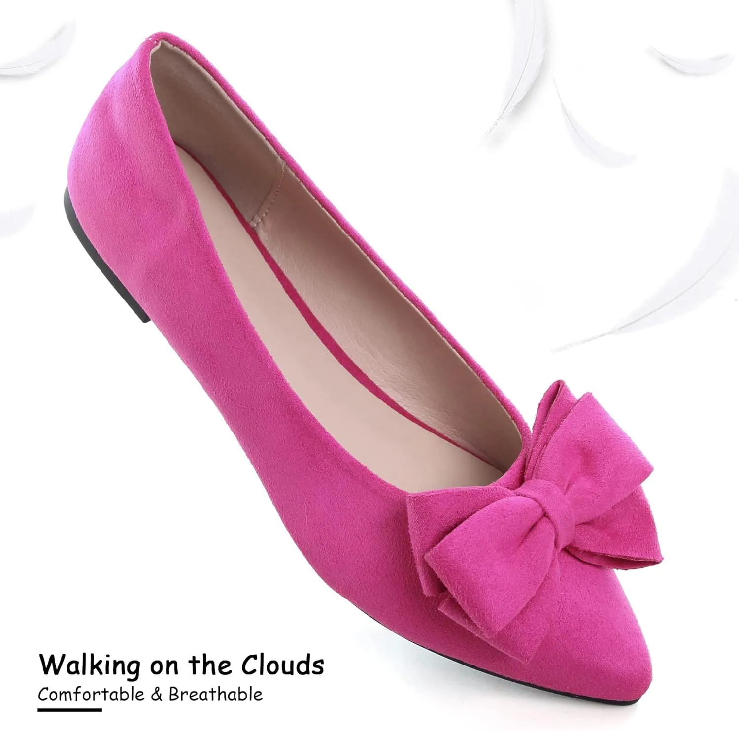 Dear Time Women's Ballet Flats Dress Ballet Shoes Slip on for Office Work Comfortable Shoes