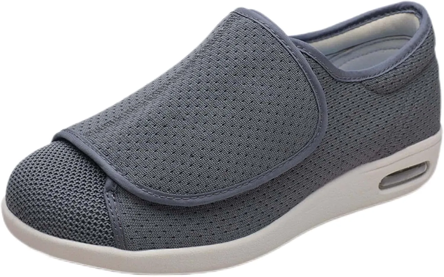 Diabetic Shoes Width Shoe for Elderly Women,Adjustable Closure Lightweight Breathable Swollen Feet Walking Edema Sneakers
