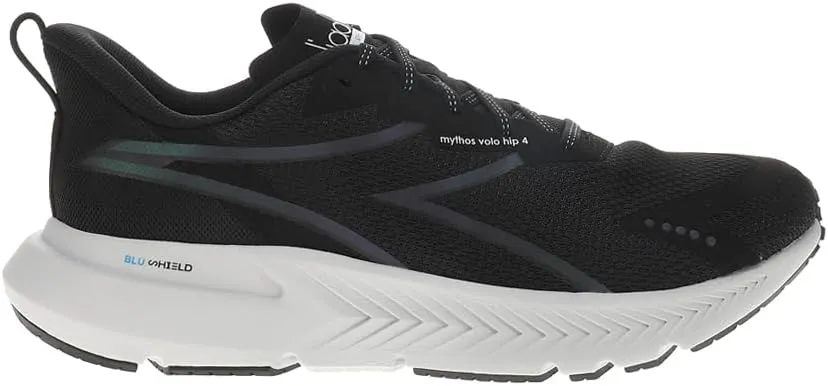 Diadora Mens Mythos Blushield Volo 4 Hip Running Sneakers Shoes - Black