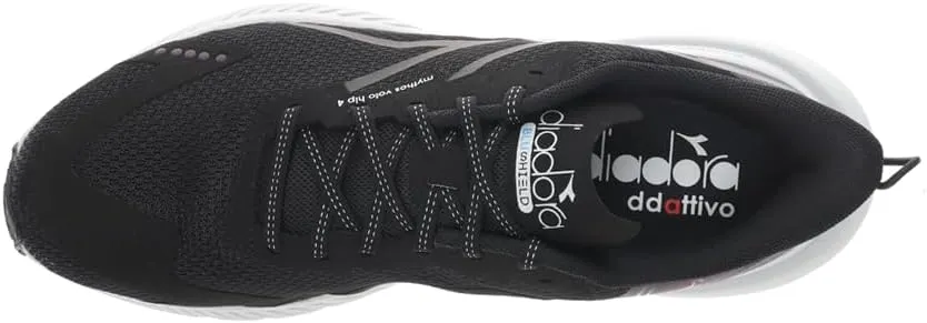 Diadora Mens Mythos Blushield Volo 4 Hip Running Sneakers Shoes - Black