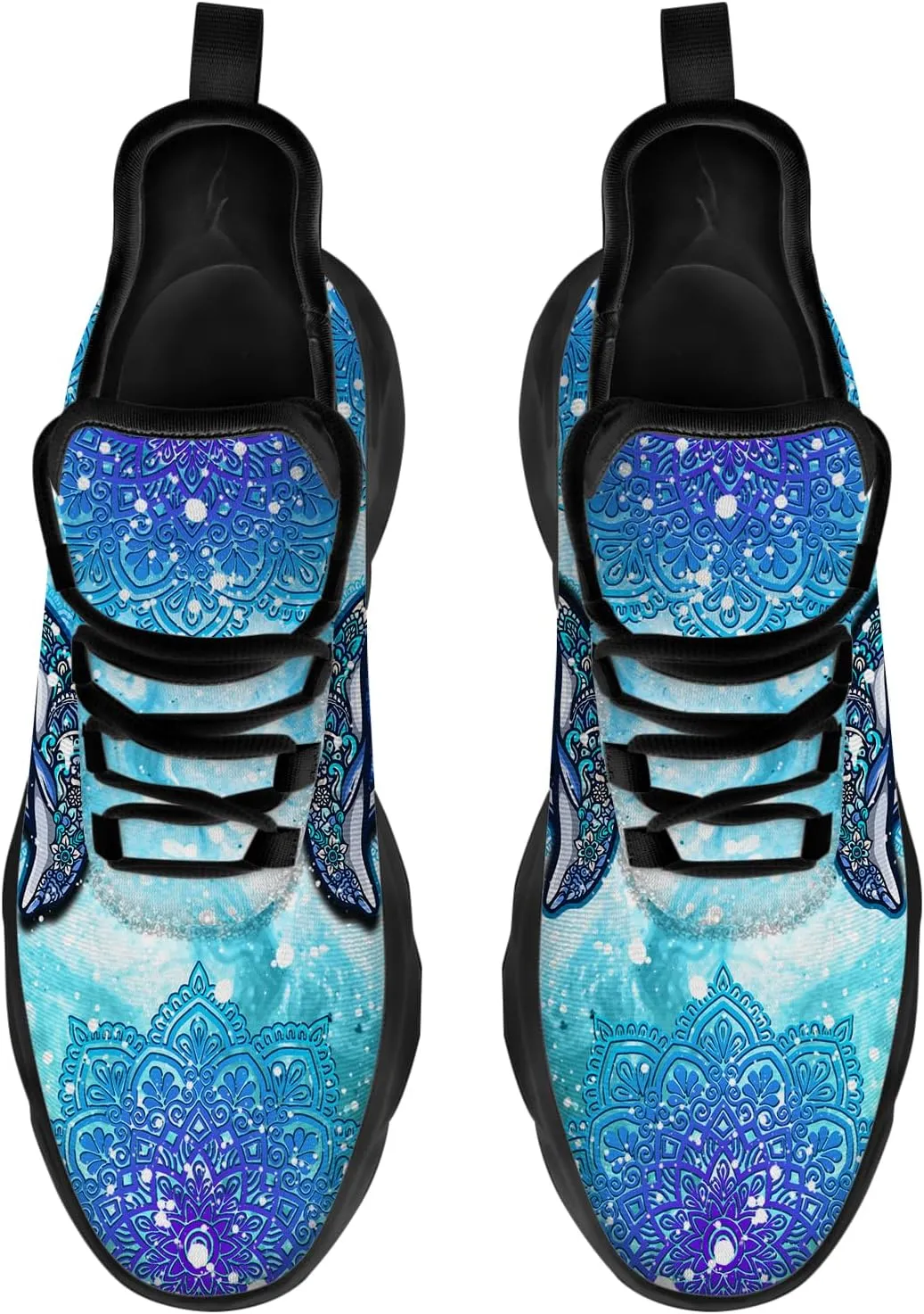 Dolphin Shoes for Women Men Road Running Walking Tennis Breathable Lightweight Sneakers Animal Shoes Gifts for Men Women