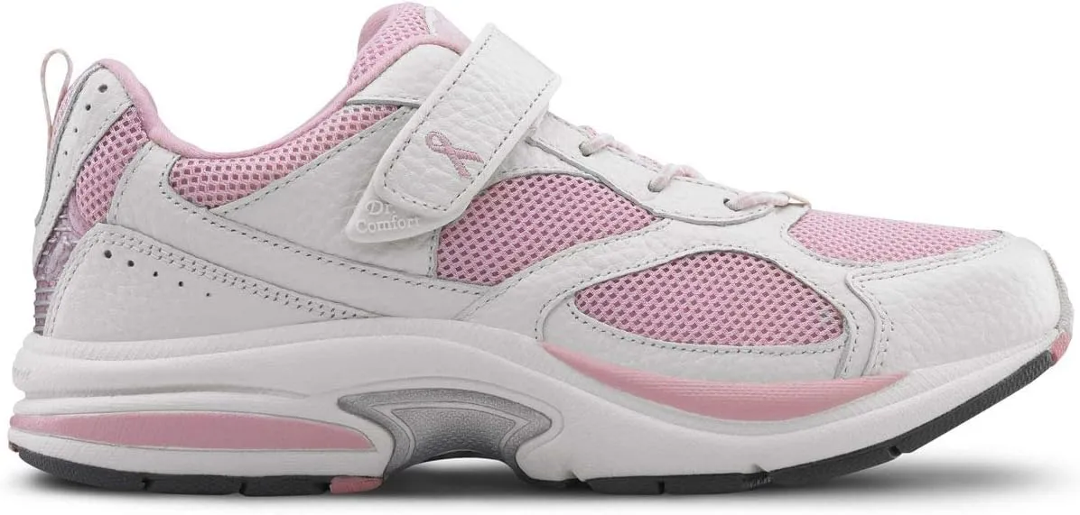 Dr. Comfort Victory White Therapeutic Shoes for Women with Gel Inserts-Stylish Closure-Womens Sneakers Athletic Shoes