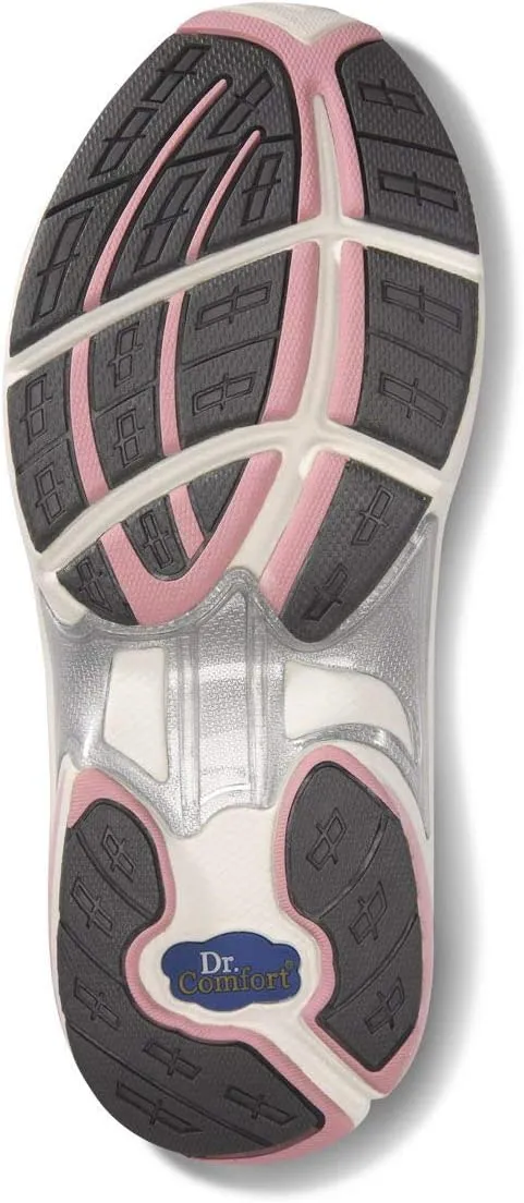 Dr. Comfort Victory White Therapeutic Shoes for Women with Gel Inserts-Stylish Closure-Womens Sneakers Athletic Shoes
