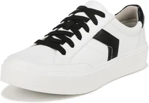 Dr. Scholl's Shoes Womens Madison Lace Sneaker Oxford White/Black Smooth 7 M