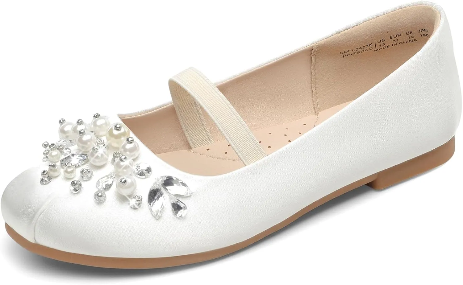 DREAM PAIRS Girls Ballet Flats Flower Shoes Mary Jane Ballerina Flat Dress Shoes for Daily/Wedding/Party