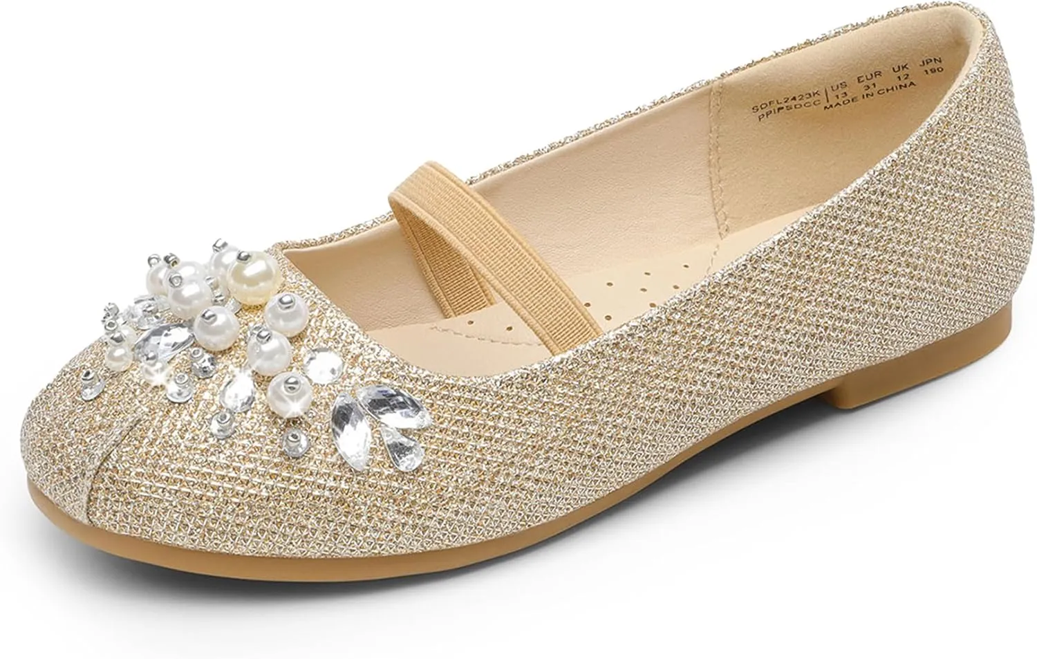 DREAM PAIRS Girls Ballet Flats Flower Shoes Mary Jane Ballerina Flat Dress Shoes for Daily/Wedding/Party