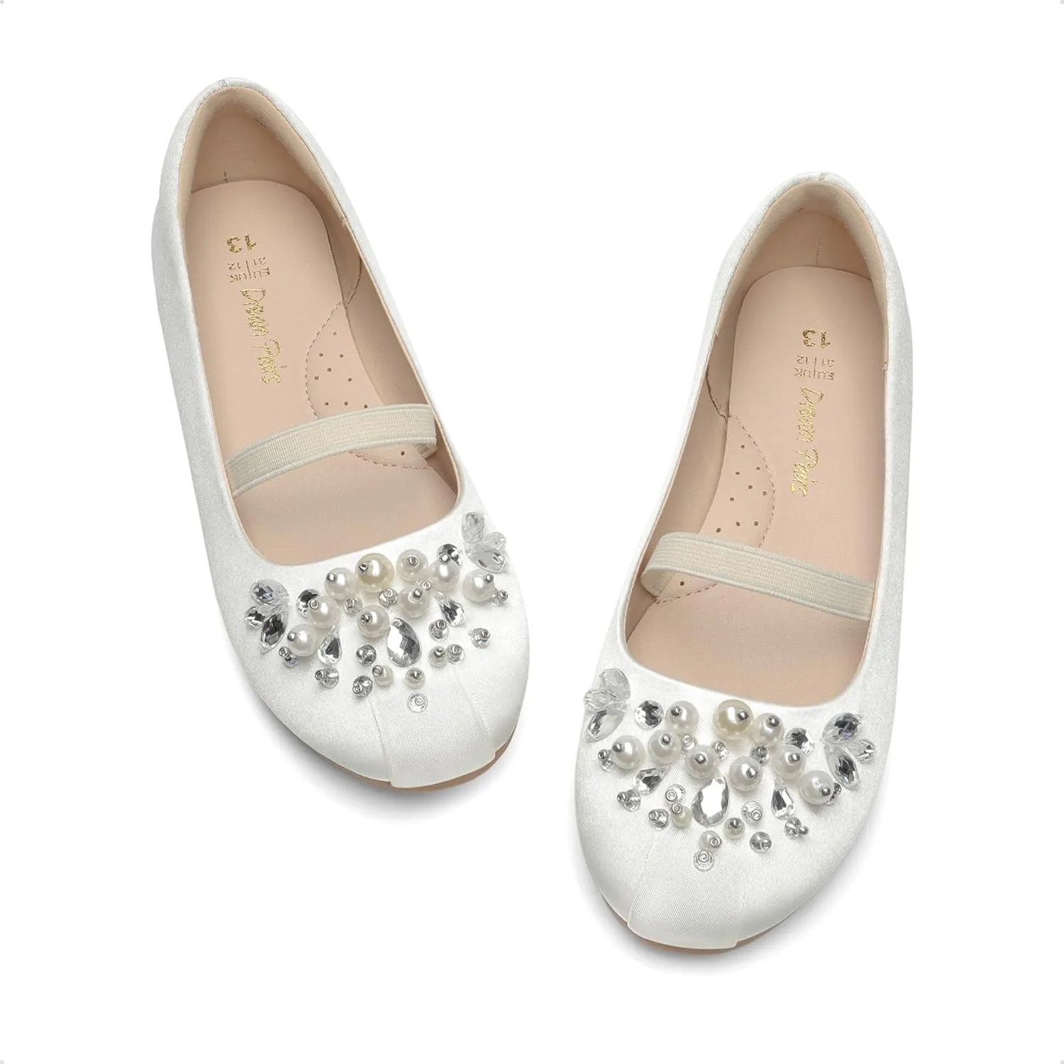 DREAM PAIRS Girls Ballet Flats Flower Shoes Mary Jane Ballerina Flat Dress Shoes for Daily/Wedding/Party