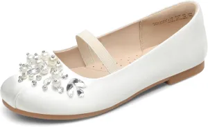 DREAM PAIRS Girls Ballet Flats Flower Shoes Mary Jane Ballerina Flat Dress Shoes for Daily/Wedding/Party