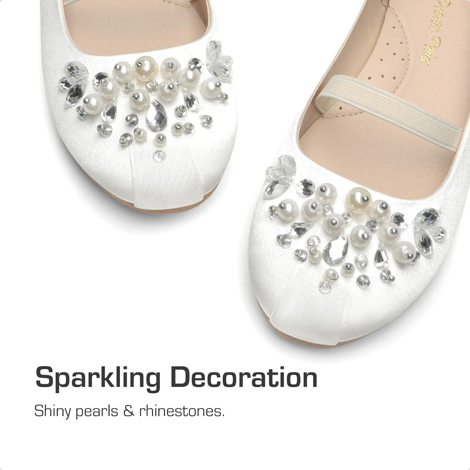 DREAM PAIRS Girls Ballet Flats Flower Shoes Mary Jane Ballerina Flat Dress Shoes for Daily/Wedding/Party