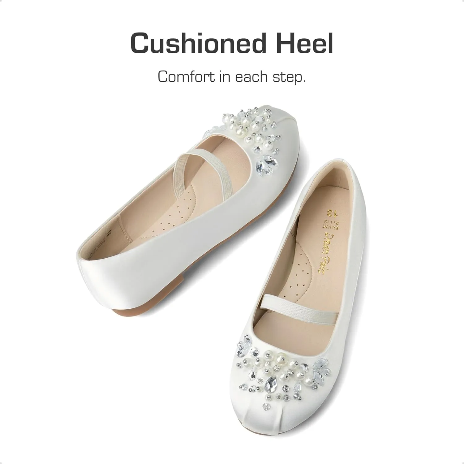 DREAM PAIRS Girls Ballet Flats Flower Shoes Mary Jane Ballerina Flat Dress Shoes for Daily/Wedding/Party