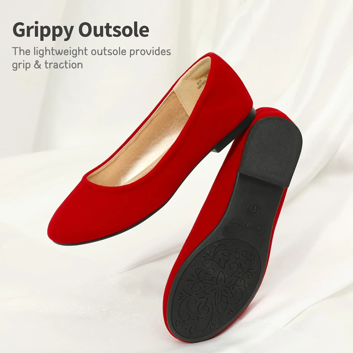 DREAM PAIRS Girls Dress Shoes Slip on Ballerina Flats for Wedding/Party