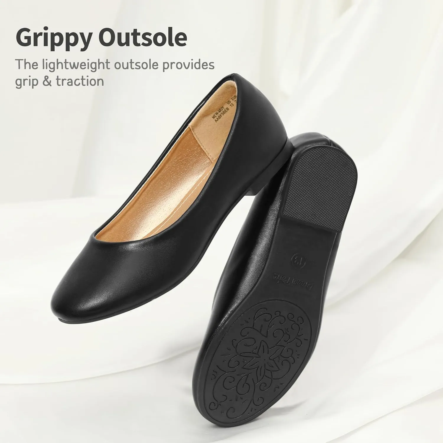 DREAM PAIRS Girls Dress Shoes Slip on Ballerina Flats for Wedding/Party