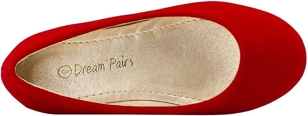 DREAM PAIRS Girls Dress Shoes Slip on Ballerina Flats for Wedding/Party