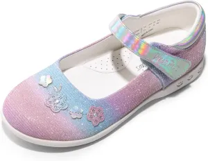 DREAM PAIRS Girls School Uniform Dress Shoes Mary Jane Black Flats
