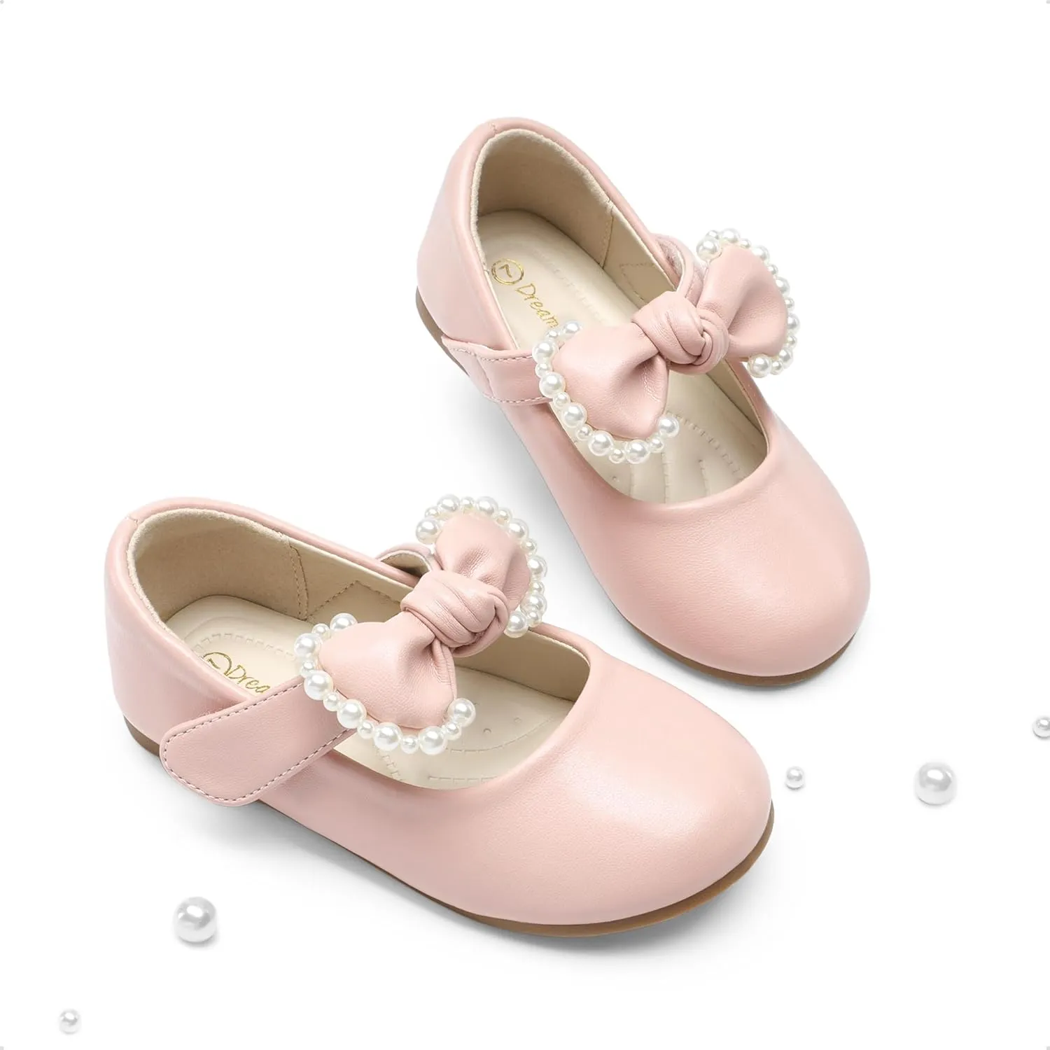 DREAM PAIRS Toddler Flower Girl Dress Shoes Little Girls Mary Janes Ballet Flats Ballerina Shoes Wedding Party