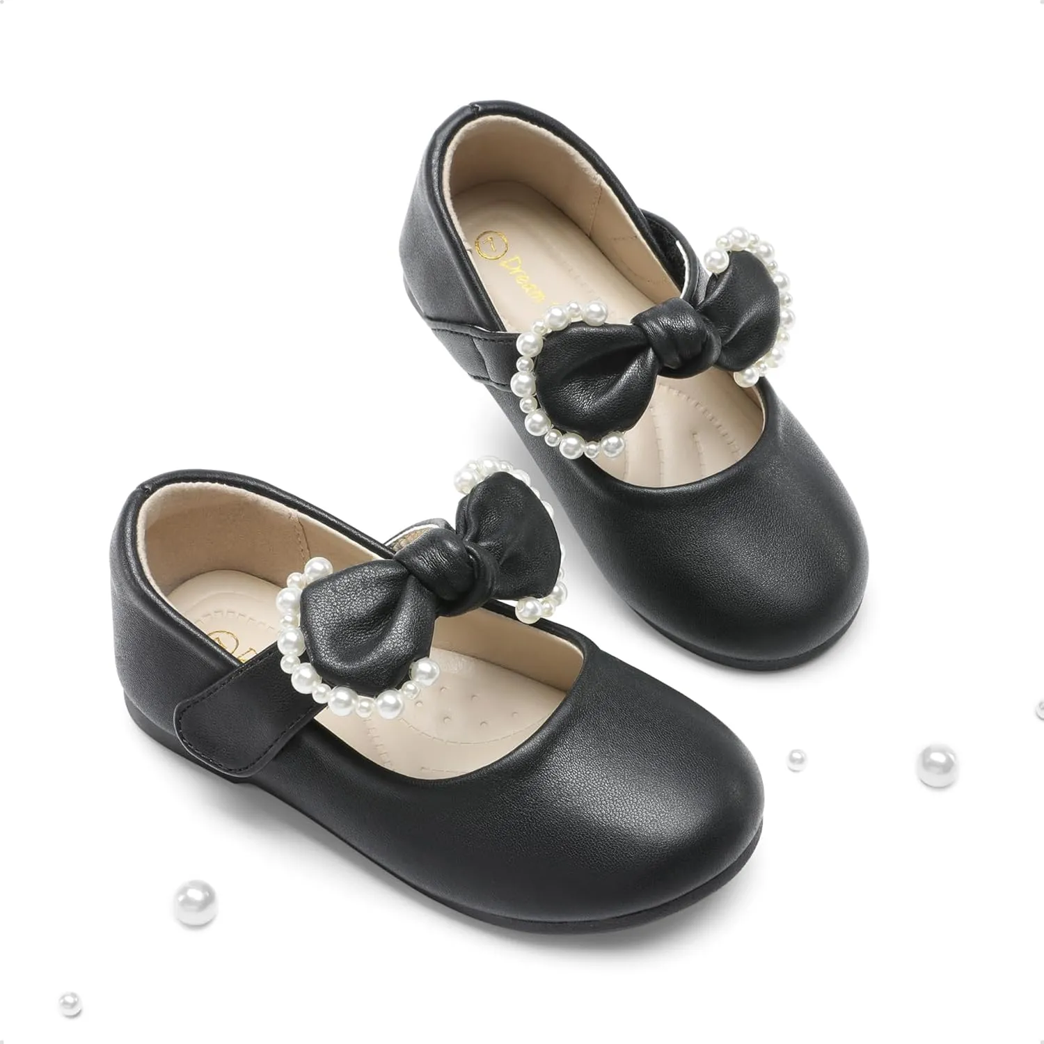 DREAM PAIRS Toddler Flower Girl Dress Shoes Little Girls Mary Janes Ballet Flats Ballerina Shoes Wedding Party