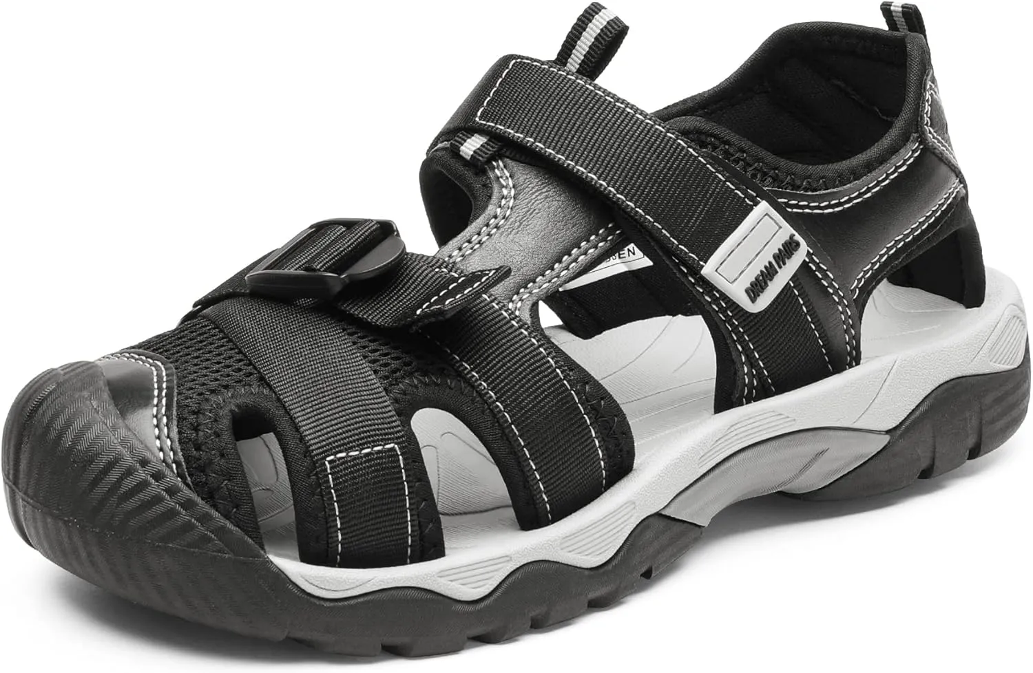 DREAM PAIRS Women's Closed Toe Sport Hiking Sandals，Summer Outdoor Comfortable Walking Water Sandals