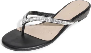 DREAM PAIRS Women's Fashion Rhinestones Design Slides Sandals