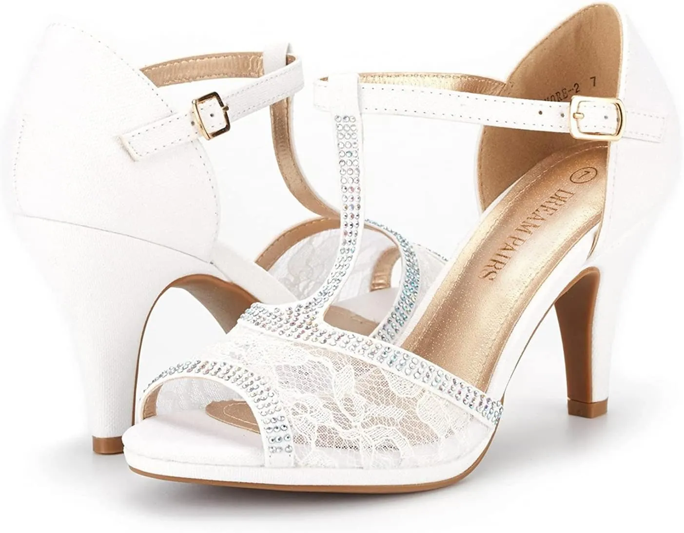 DREAM PAIRS Women's Fashion Stilettos Open Toe Pump Heel Sandals