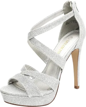 DREAM PAIRS Women's High Heel Platform Dress Pump Sandals