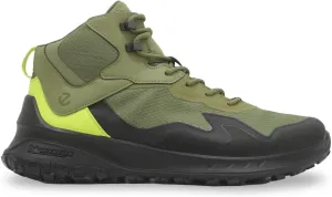 ECCO Mens ULT-TRN Textile Synthetic Black Acorn Lime Punch Boots 10-10.5 US
