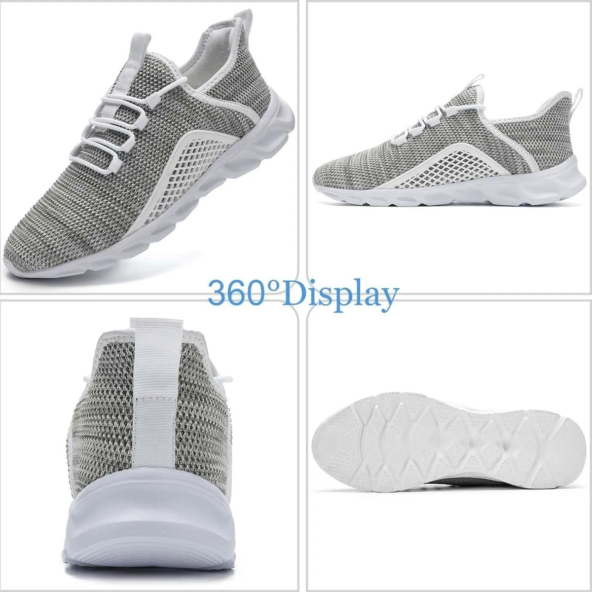 EGMPDA Womens Walking Shoes Slip On Tennis Athletic Runnings Sneakers Casual Fashion Lightweight for Work Travel Gym Sports