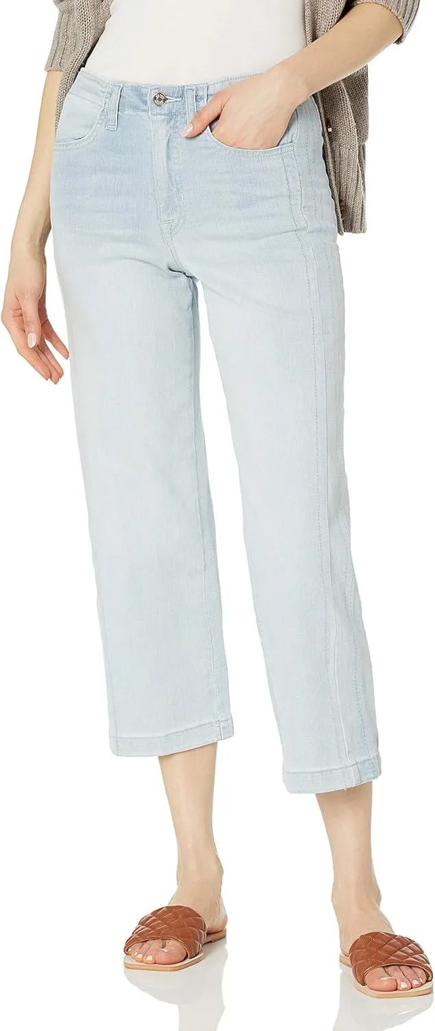 Ella Moss Women's High Rise Cropped Wide Leg Jean, Fallon, 32 Regular