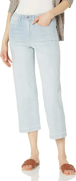 Ella Moss Women's High Rise Cropped Wide Leg Jean, Fallon, 32 Regular