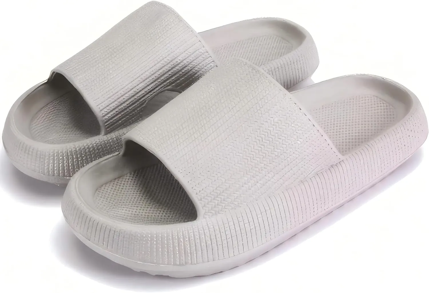 Flat Sandals For Women Comfortable Slide Dressy Leather Sandals, Open Toe Slip On Slippers