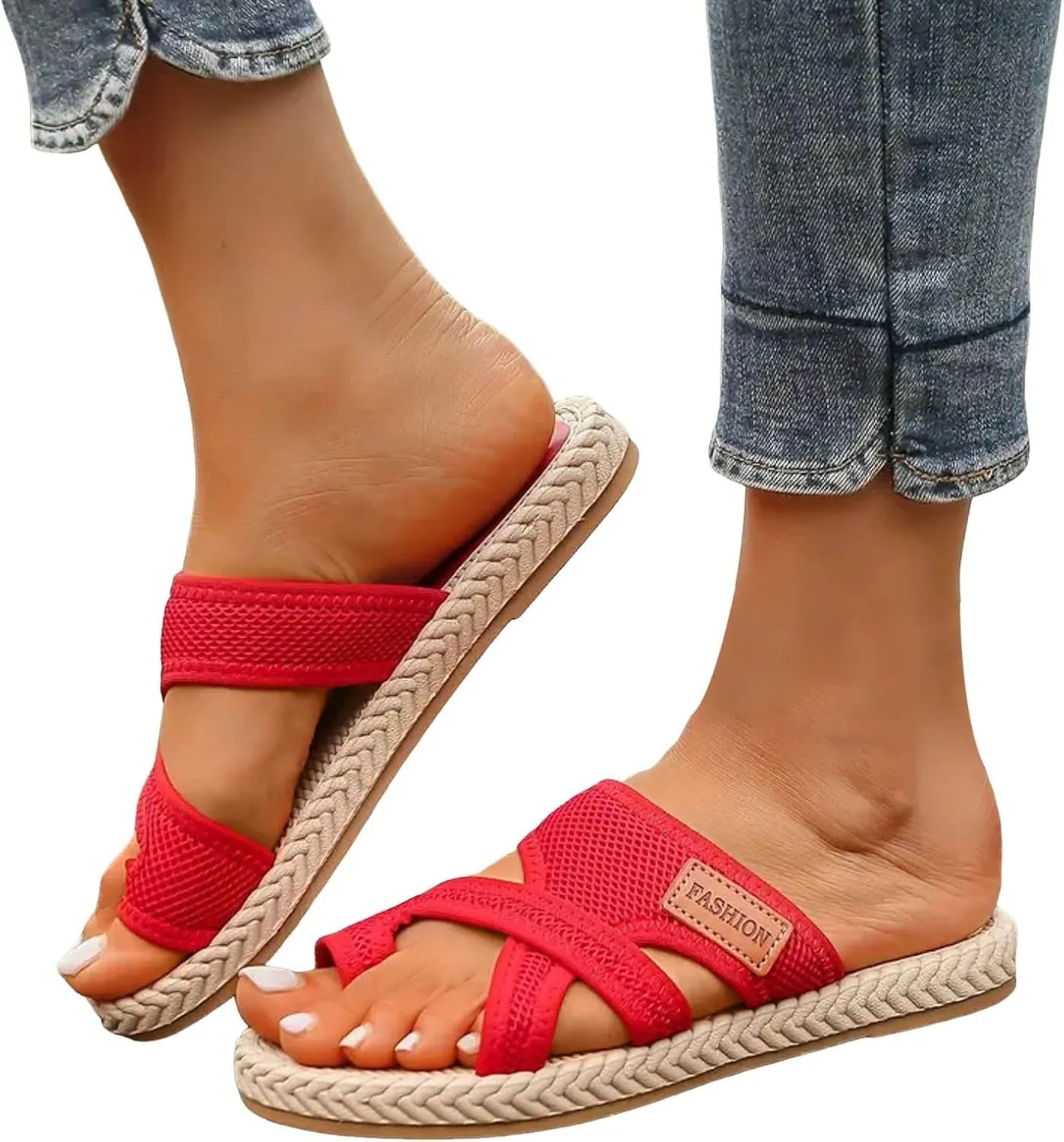Flat Soled Open Heel Women's Slippers Fashionable And Casual Toe Hollow Lightweight Wild Diva Sandals for Women Studded