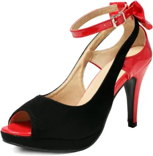 getmorebeauty Women's High Heels Shoes Ankle Straps Dress Heeled Sandals