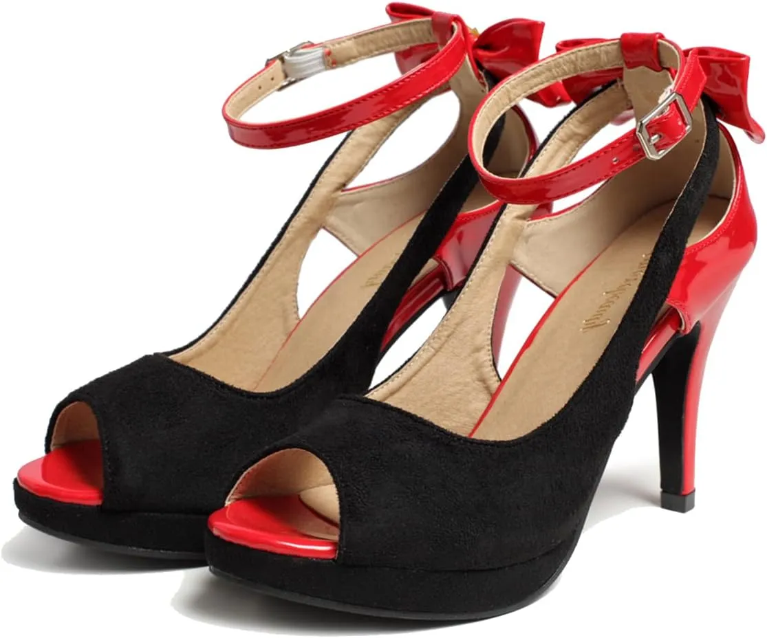 getmorebeauty Women's High Heels Shoes Ankle Straps Dress Heeled Sandals