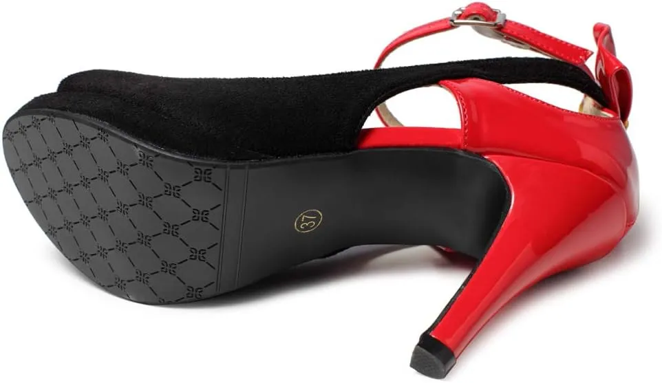 getmorebeauty Women's High Heels Shoes Ankle Straps Dress Heeled Sandals