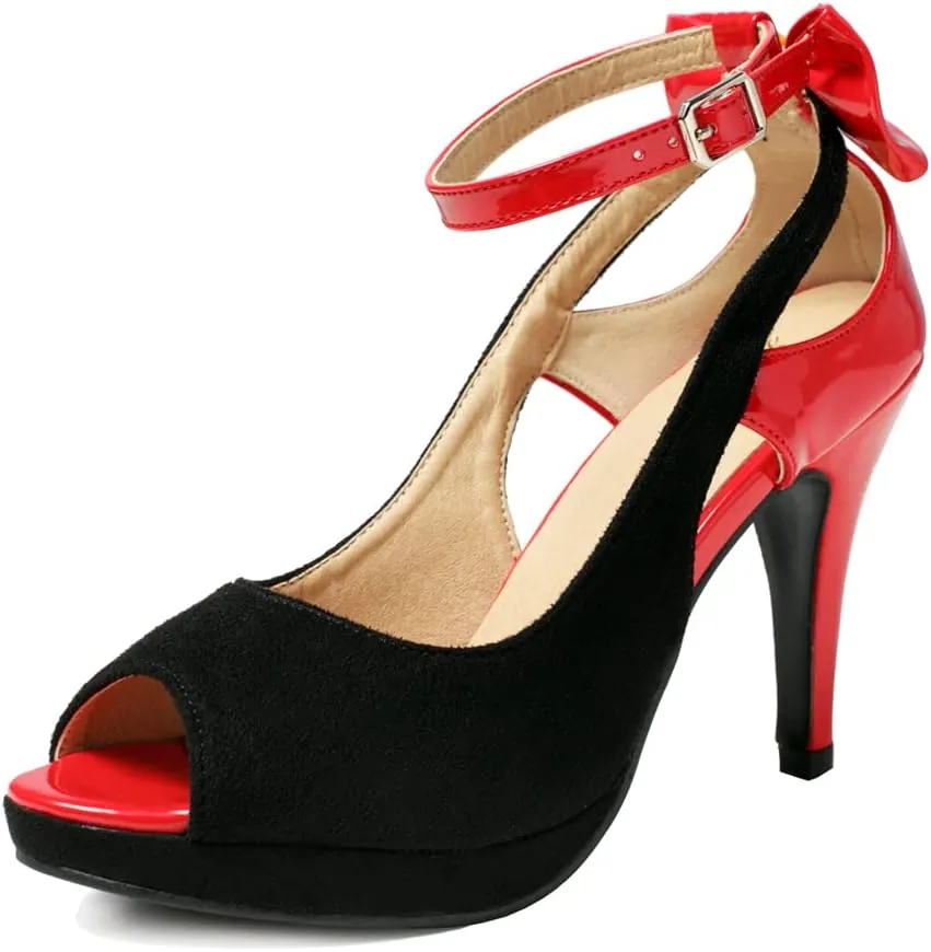 getmorebeauty Women's High Heels Shoes Ankle Straps Dress Heeled Sandals