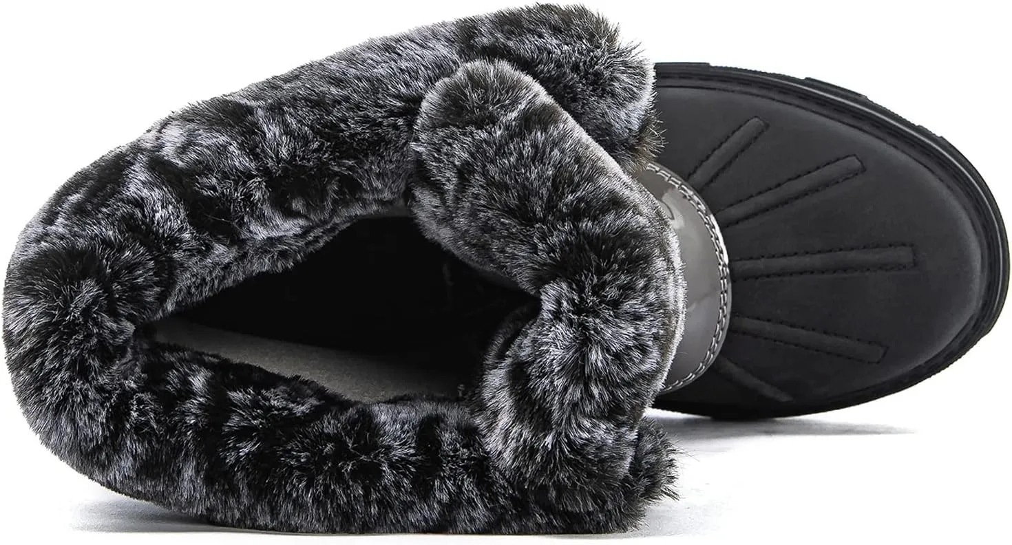 GLOBALWIN Women's Snow Boots Ankle Winter Boots For Women