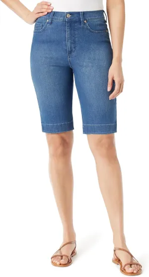 Gloria Vanderbilt Women's Amanda Bermuda High Rise Short Petite