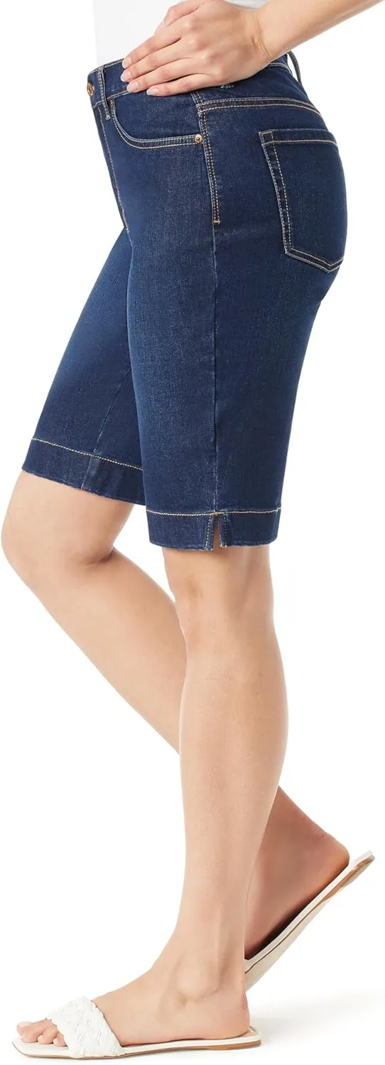 Gloria Vanderbilt Women's Amanda Bermuda High Rise Short Petite