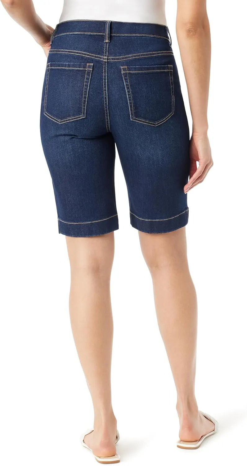 Gloria Vanderbilt Women's Amanda Bermuda High Rise Short Petite