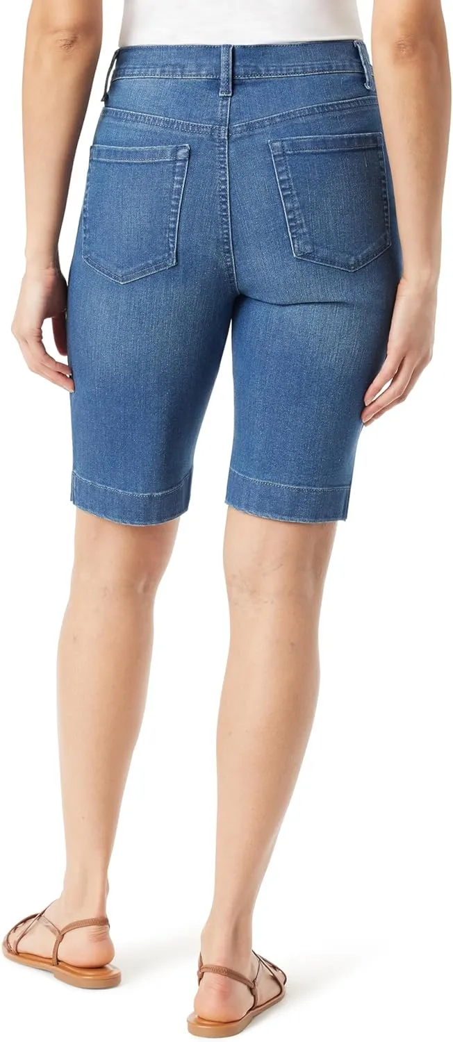 Gloria Vanderbilt Women's Amanda Bermuda High Rise Short Petite