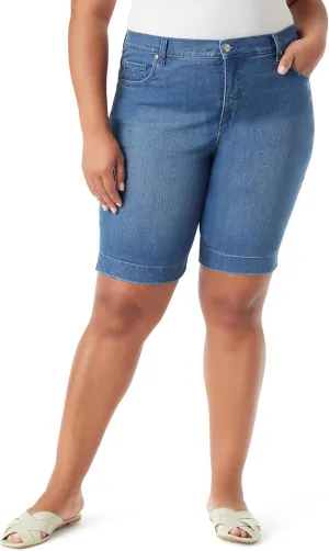 Gloria Vanderbilt Women's Amanda Bermuda High Rise Short Plus