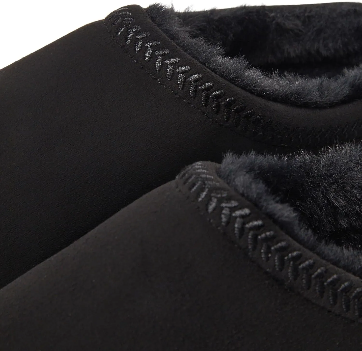 Hailey Fuzzie Platform Slippers for Women - Faux Suede Fur Fleece Lined