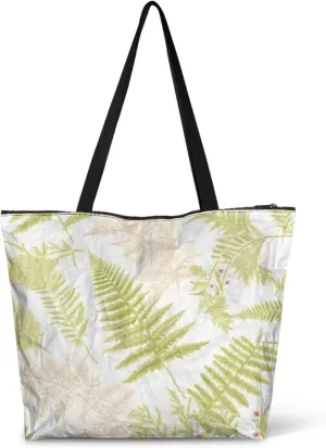 Halloween Sugar Skull Women Tote Paper Bag, Tribal Geometric Stripe Hand Bag, Marble Tile Commute Bag for Work